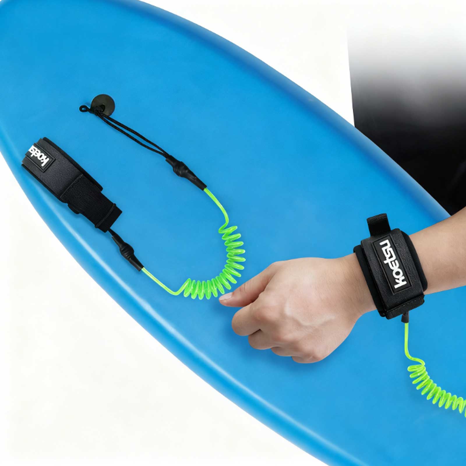 Surfboard Leash Ankle - Coiled Bodyboarding Leash TPU Material Strong